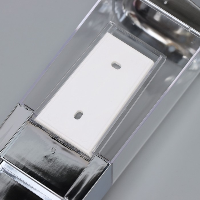 Диспенсер механический для антисептика и жидкого мыла, 500 мл, цвет серебристый Диспенсер механический для антисептика и жидкого мыла, 500 мл, цвет серебристый