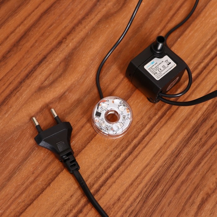 Фонтан Фонтан "Дерево на камнях, домик с лестницей" 14х19х20 см (с подсветкой)