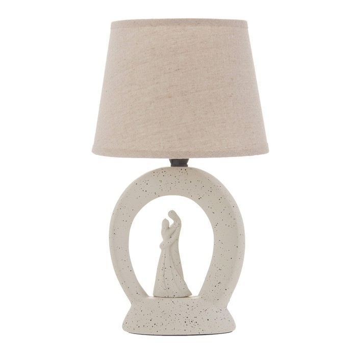 Настольная лампа Настольная лампа "Пара" Е14 40Вт бежевый 20х20х34см RISALUX