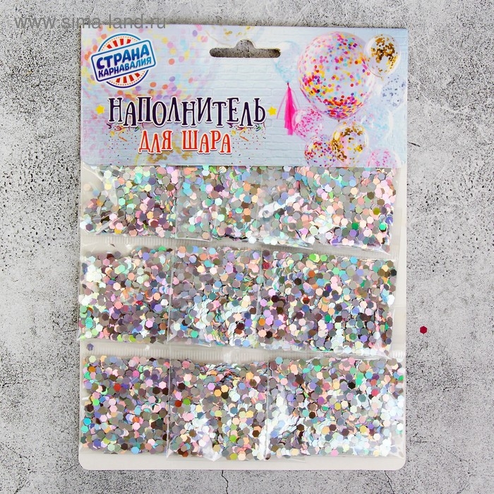 Наполнитель для шара «Шестиугольник», 0,3 см, набор 9 шт., цвет серебро Наполнитель для шара «Шестиугольник», 0,3 см, набор 9 шт., цвет серебро