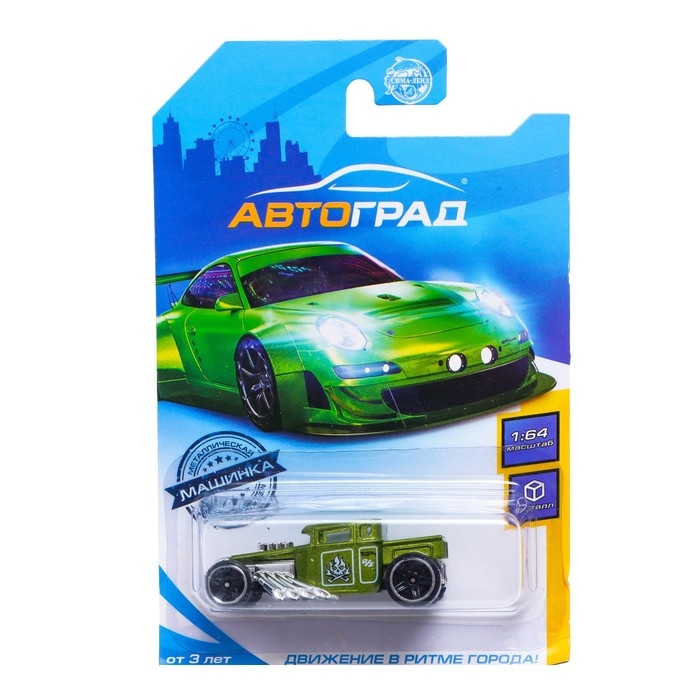 Машина металлическая, масштаб 1:64, цвет МИКС, на блистере Машина металлическая, масштаб 1:64, цвет МИКС, на блистере