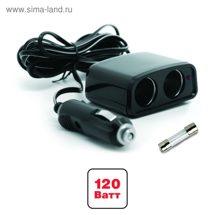 Разветвитель прикуривателя AVS CS201, 12/24 В, 2 выхода Разветвитель прикуривателя AVS CS201, 12/24 В, 2 выхода