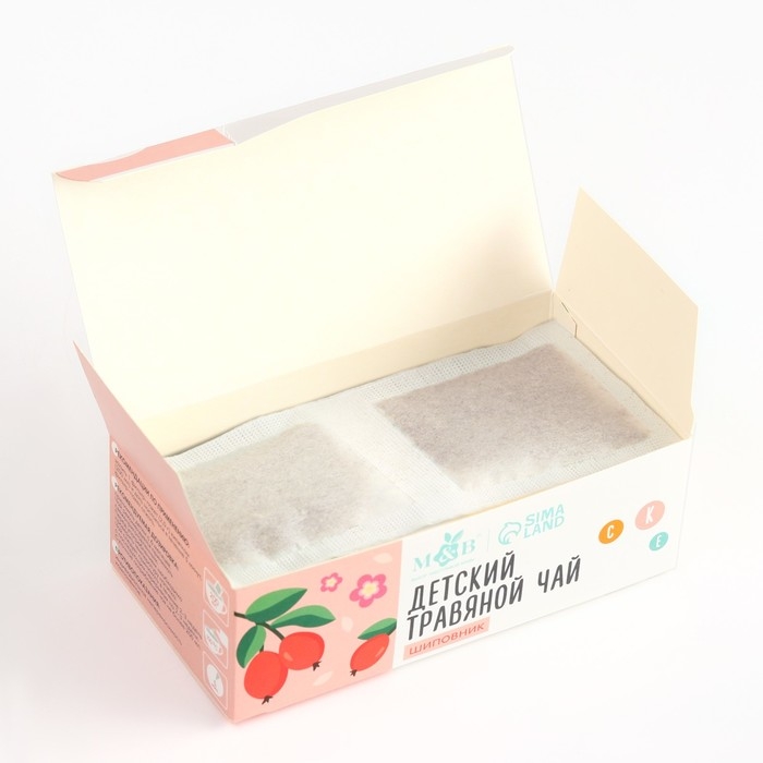 Детский травяной чай M&B, шиповник , 6+ мес, 20 п Детский травяной чай M&B, шиповник , 6+ мес, 20 п