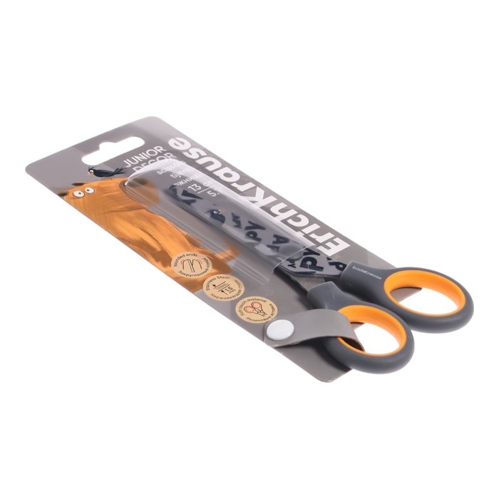 Ножницы детские 13 см ErichKrause Ножницы детские 13 см ErichKrause "Juinior Decor Happy Capy" с принтом на лезвиях, блистер