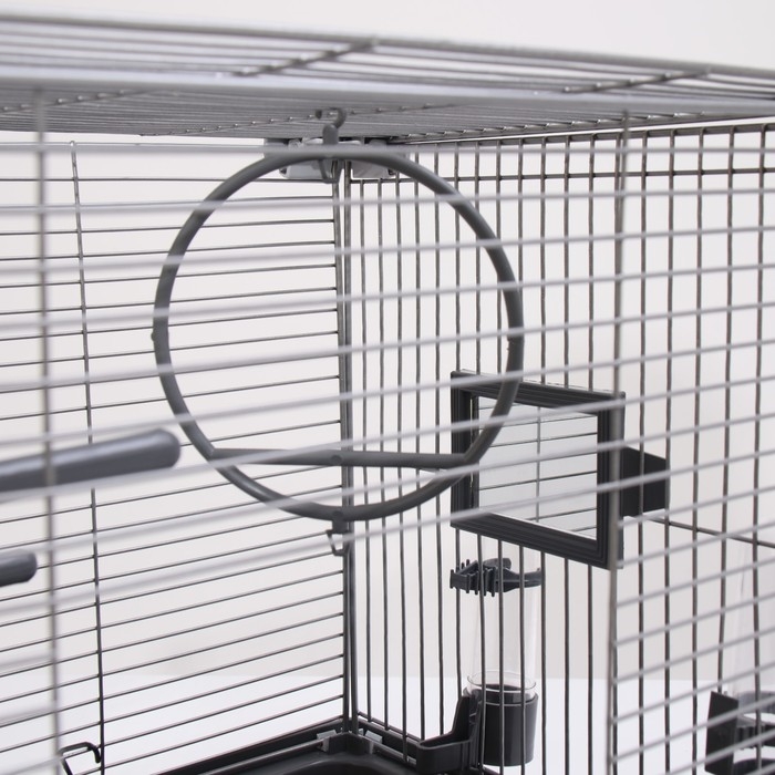 Клетка для птиц Клетка для птиц "Пижон" №100, разборная, 42 х 30 х 37см (укомплект.) серая