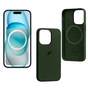 Чехол для iPhone 15 Pro Silicone Case 100% ORG (MagSafe + анимация NFC) c LOGO Cypress