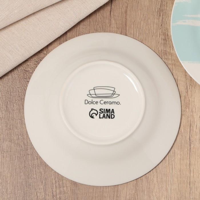 Тарелка глубокая керамическая Dolce Ceramo «Акварель», 550 мл, 20,5 см