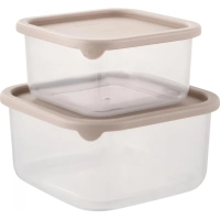 Набор контейнеров Vanilla (0,4л + 0,8л) с гибкой крышкой латте