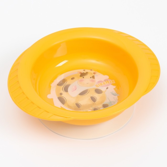 Детская посуда в наборе: кружка 200 мл., миска на присоске Детская посуда в наборе: кружка 200 мл., миска на присоске