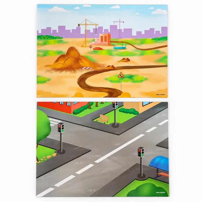 Настольная магнитная игра для малышей &laquo;&lrm;Машинки&raquo;, 28&times;20 см