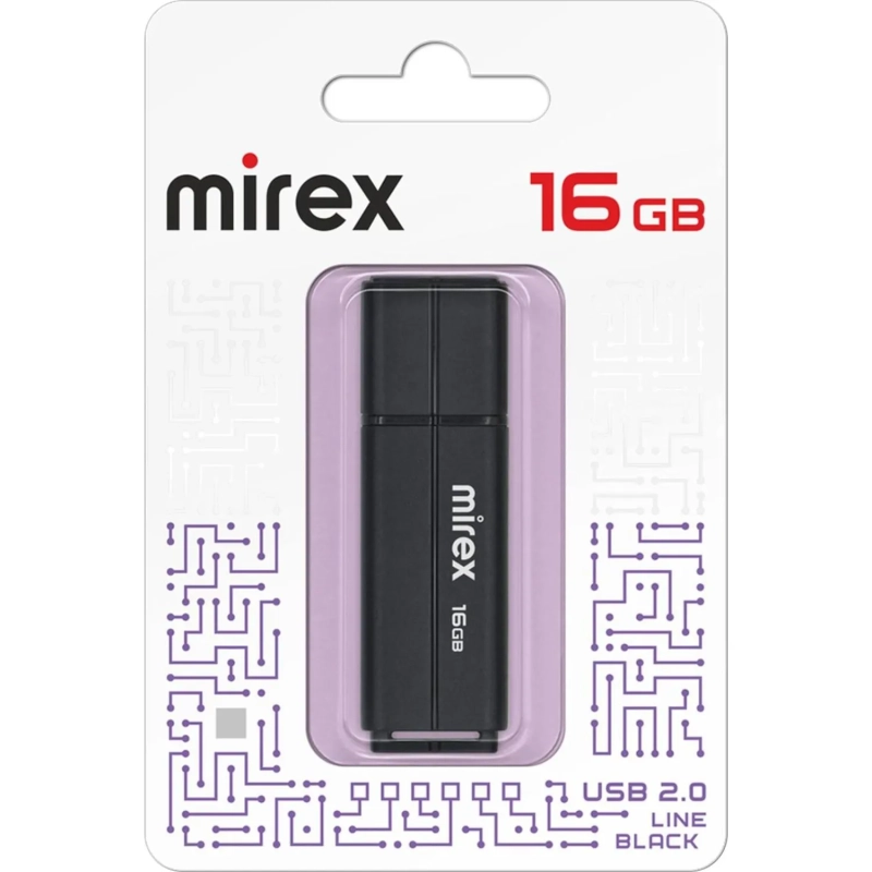 Флеш-память Mirex USB LINE BLACK 16Gb (13600-FMULBK16 )