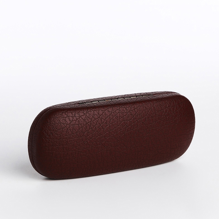 Футляр для очков на хлопушке, длина 16 см, цвет бордовый Футляр для очков на хлопушке, длина 16 см, цвет бордовый