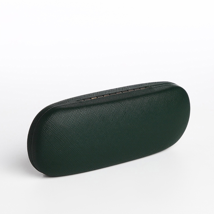 Футляр для очков на хлопушке, длина 16 см, цвет зелёный Футляр для очков на хлопушке, длина 16 см, цвет зелёный