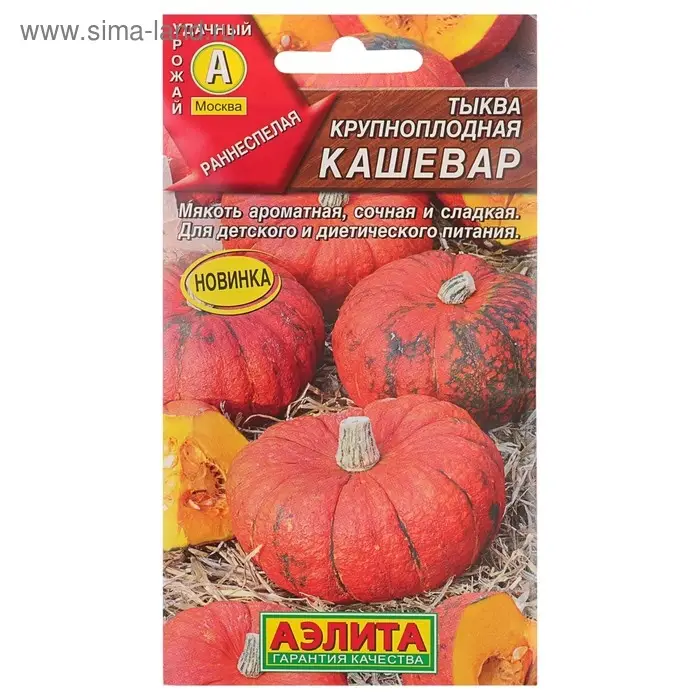 Семена Тыква крупноплодная  Семена Тыква крупноплодная "Кашевар", 2 г