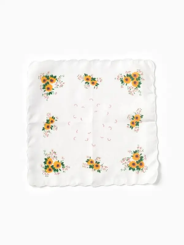 Платки носовые женские Экономь и Я  Платки носовые женские Экономь и Я "Полянка" 30*30 см, (набор 12 шт), рис. МИКС,100% пэ