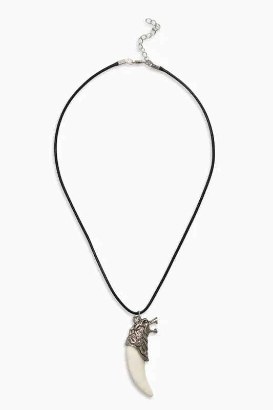 Кулон на шнурке &laquo;Клык волка&raquo;, МИКС, 45 см