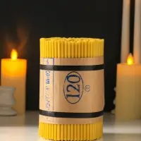 Свечи церковные медовые №120, упаковка 1 кг, парафин, медовое масло