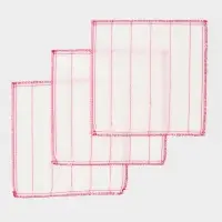 Салфетки для мытья посуды Доляна, 3 шт., 30&times;30 см, белые