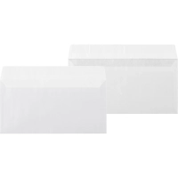 Конверт белый E65стрип 110х220 80г КОМУС 50 шт/уп