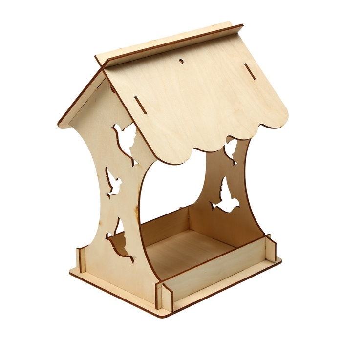 Деревянная кормушка-конструктор «Птички» своими руками, 14.5 × 18.5 × 25 см, Greengo Деревянная кормушка-конструктор «Птички» своими руками, 14.5 × 18.5 × 25 см, Greengo