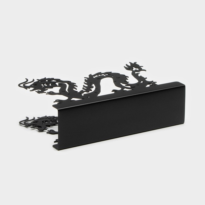 Салфетница Magistro «Дракон», 14×4×9 см, цвет чёрный Салфетница Magistro «Дракон», 14×4×9 см, цвет чёрный