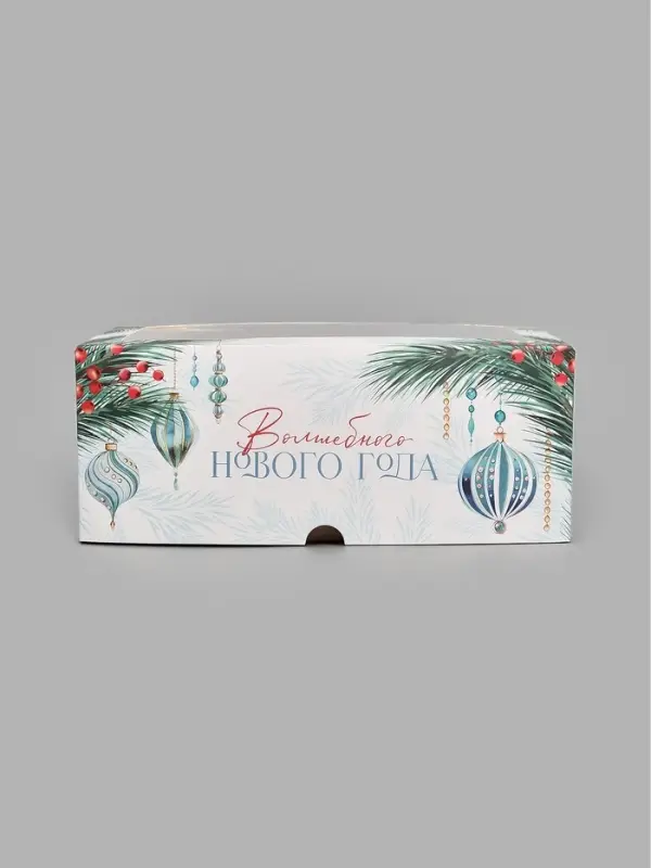 Коробка для 6 капкейков &laquo;Волшебного Нового года&raquo;, 25 х 17 х 10 см