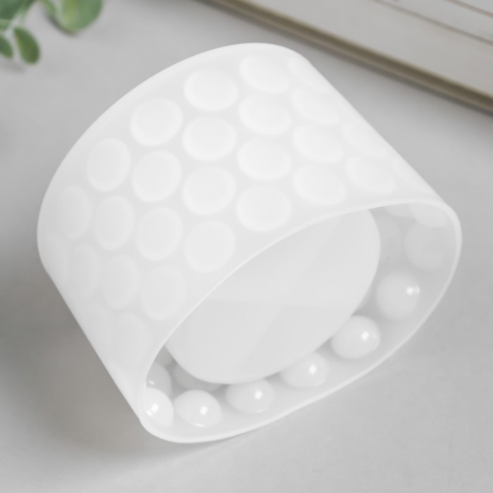 Молд силикон Молд силикон "Подсвечник цилиндр с кругами" 8,5х8,5х8,5 см