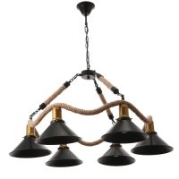 Люстра 85209/6 E27 40Вт черный 76х76х58-112 см BayerLux