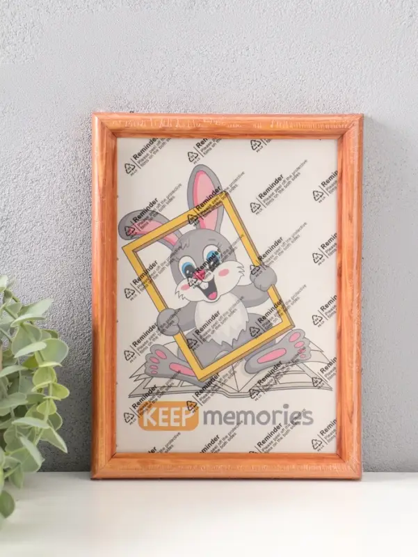 Фоторамка дерево 15х21 см, орех №1 (пластиковый экран)