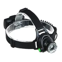 Фонарь налобный тм ЕРМАК, 1 T6 LED, с фокусировкой, 2*1200мАч, 4 режима, пластик, 70х75х50 мм