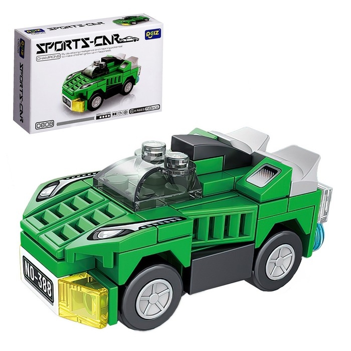 Конструктор Гонка &laquo;Спорткар&raquo;, 58 деталей