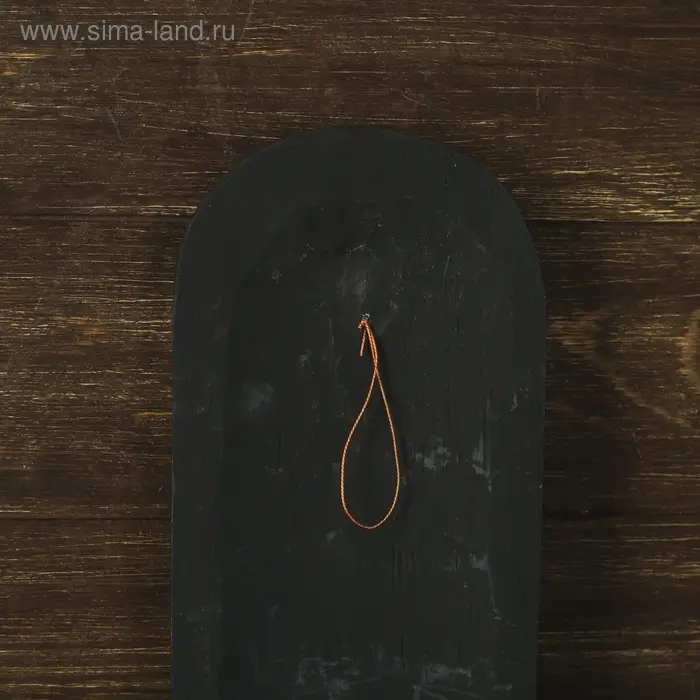 Маска настенная дерево "Абориген черный со стразами" 3х12х50 см