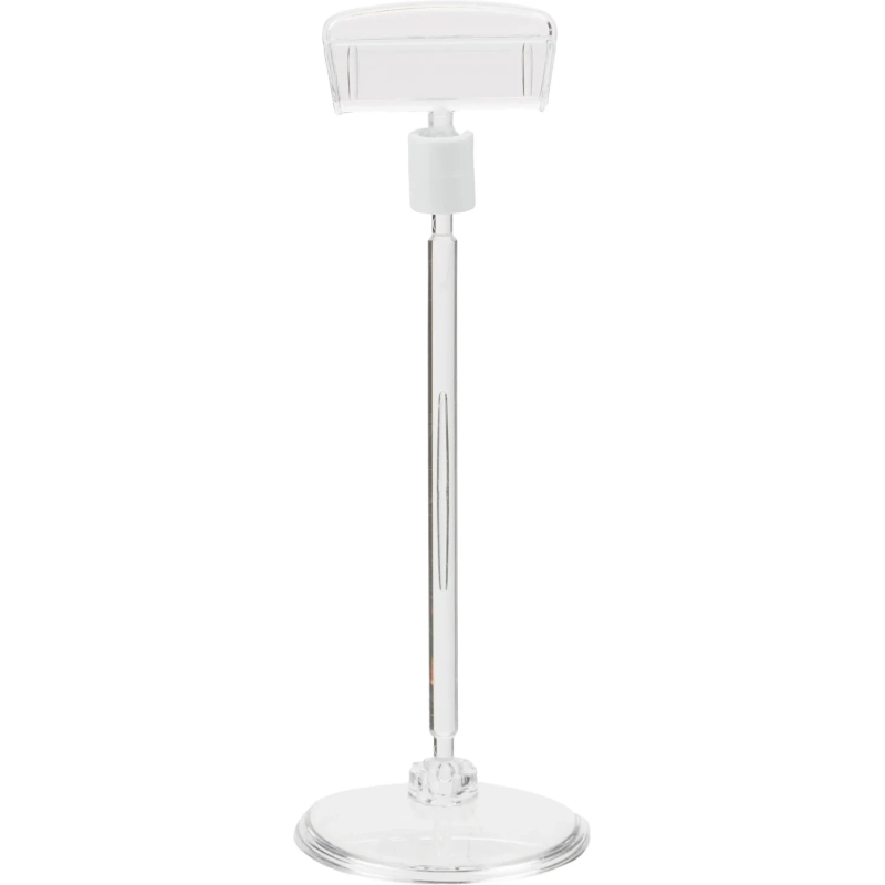 Ценникодержатель на круглой подставке со штангой, выс.10см, ш.38мм,10шт/уп