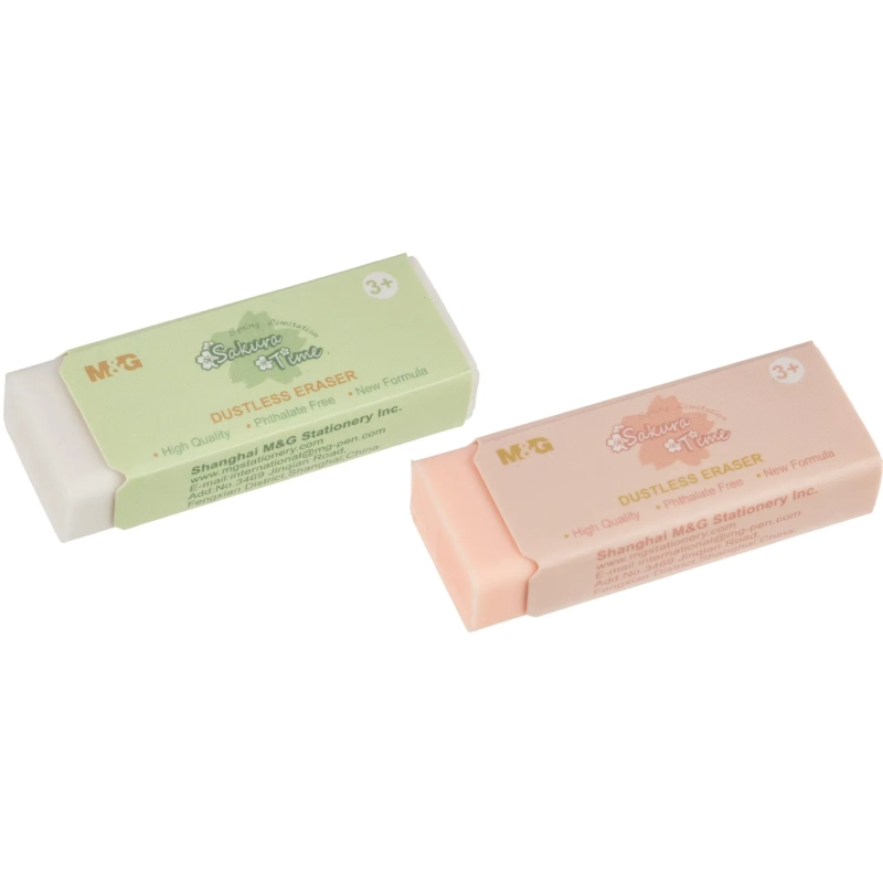 Ластик прямоугольный M&G Sakura, 45x20x11мм, термопласт каучук, в ассорт