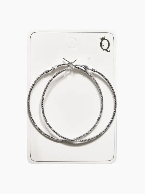 Серьги-кольца &laquo;Рельеф&raquo;, миксы, d=5.7 см