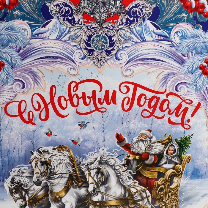 Пакет подарочный новогодний ламинированный «Дедушка Мороз», L 31 х 40 х 11,5 см, Новый год Пакет подарочный новогодний ламинированный «Дедушка Мороз», L 31 х 40 х 11,5 см, Новый год