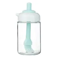 VETTA Банка для масла с кисточкой, 250 мл, стекло, пластик, силикон, зеленый