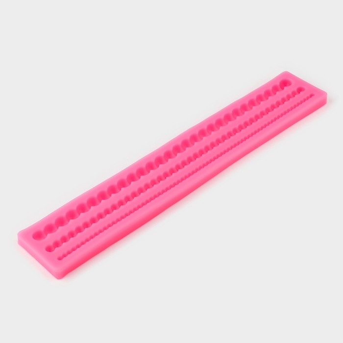 Молд «Жемчуг», силикон, 30×5×1 см, цвет МИКС Молд «Жемчуг», силикон, 30×5×1 см, цвет МИКС