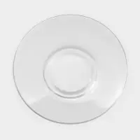 Блюдце &laquo;Гламур&raquo;, d=13.2 см, стекло, прозрачное