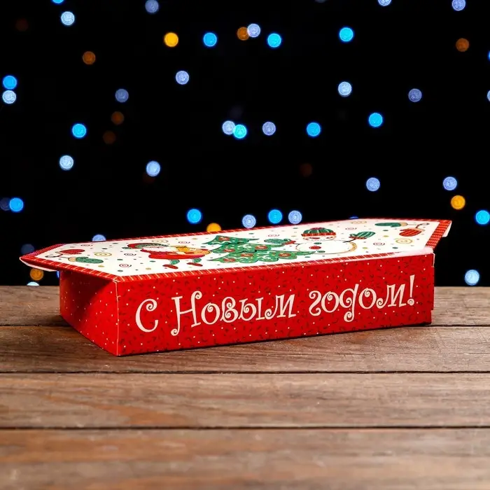 Подарочная коробка «Конфета танцы дляелкой» новогодняя упаковка, 10×20×4.3 см Подарочная коробка «Конфета танцы дляелкой» новогодняя упаковка, 10×20×4.3 см