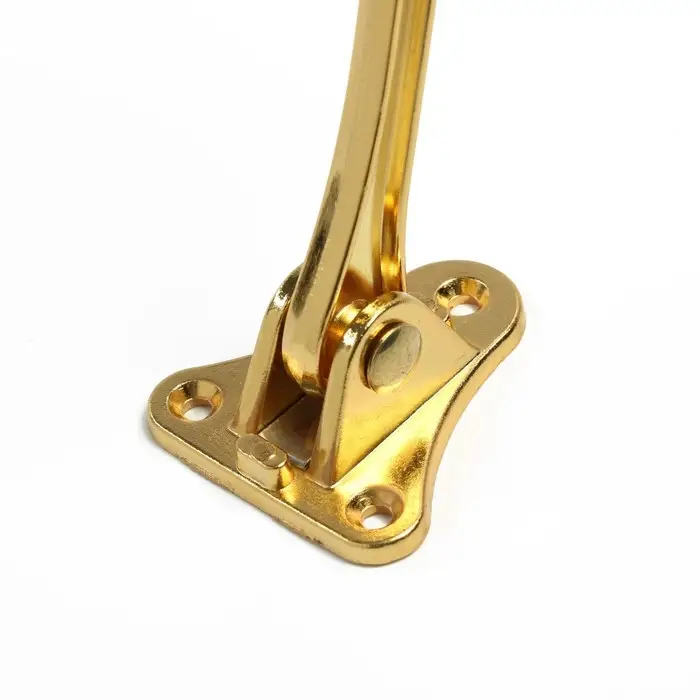 Фиксатор дверной LOCKLAND, &laquo;козья ножка&raquo;, цвет золото