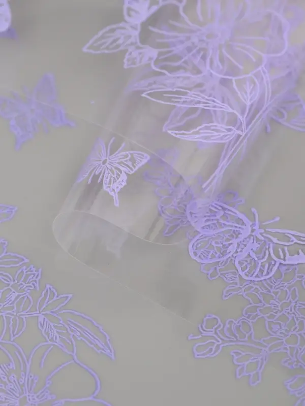 Пленка для цветов "Ласточки", сиреневый классик, 0,6 х 9.3&plusmn;5% м, 40 мкм, 200 гр