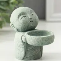 Подсвечник на 1 свечу песчаник &laquo;Маленький монах&raquo;, d=4 см, 6&times;9&times;8.5 см