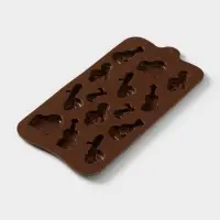 Форма для шоколада Доляна &laquo;Музыкальные инструменты&raquo;, силикон, 21.5&times;10.5 см, 14 ячеек, коричневая