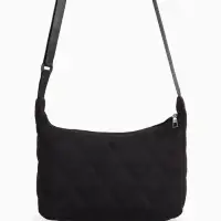 Сумка женская багет на молнии, 30&times;10&times;19 см, чёрная