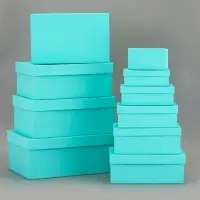 Набор подарочных коробок 10 в 1 &laquo;Тиффани&raquo; 30&times;19&times;12 - 12&times;6.5&times;4 см
