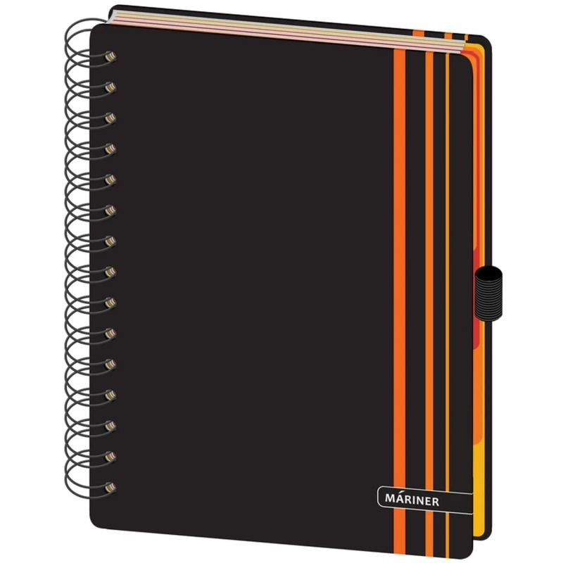 Бизнес-тетрадь Ambition 5,А5,150л,148х205,5 раз,рез под руч,кл+л,красн,0005