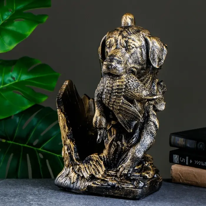 Подставка для бутылки &laquo;Охота&raquo;, под бронзу, 37&times;22.5&times;30 см
