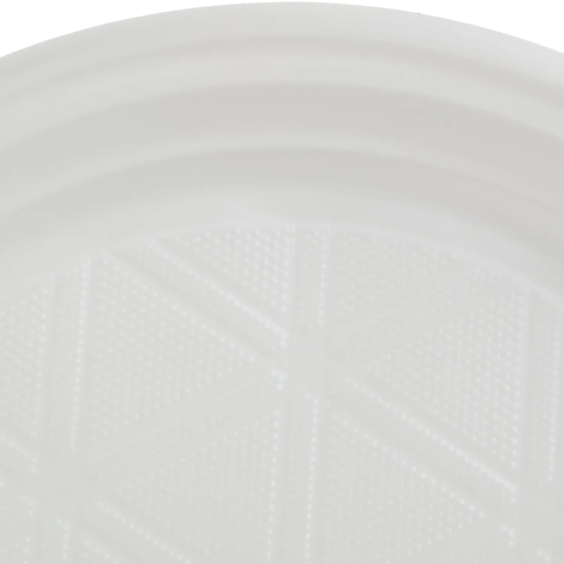 Тарелка одноразовая Комус d 210мм, белая, ПП, 500 шт/кор