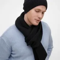 Шарф Nobilis Mono, черный